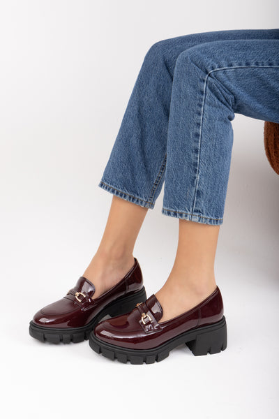 Leather Loafer 040 - Burgundy