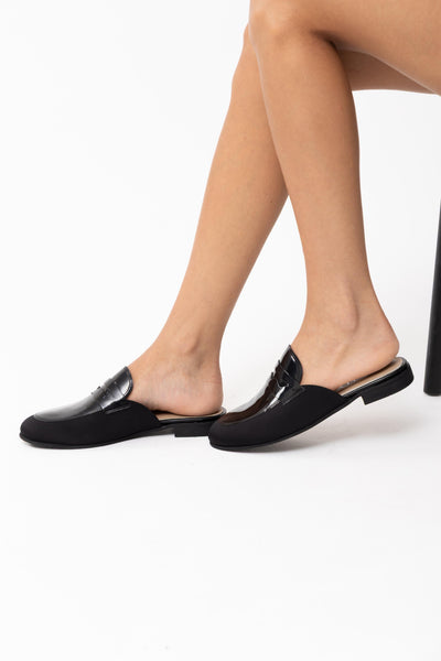 Backless Loafers 724 - Black