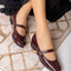 Classic Mary Jane Shoes - 002 Burgundy