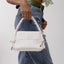 Braided Handle Quilted Handbag