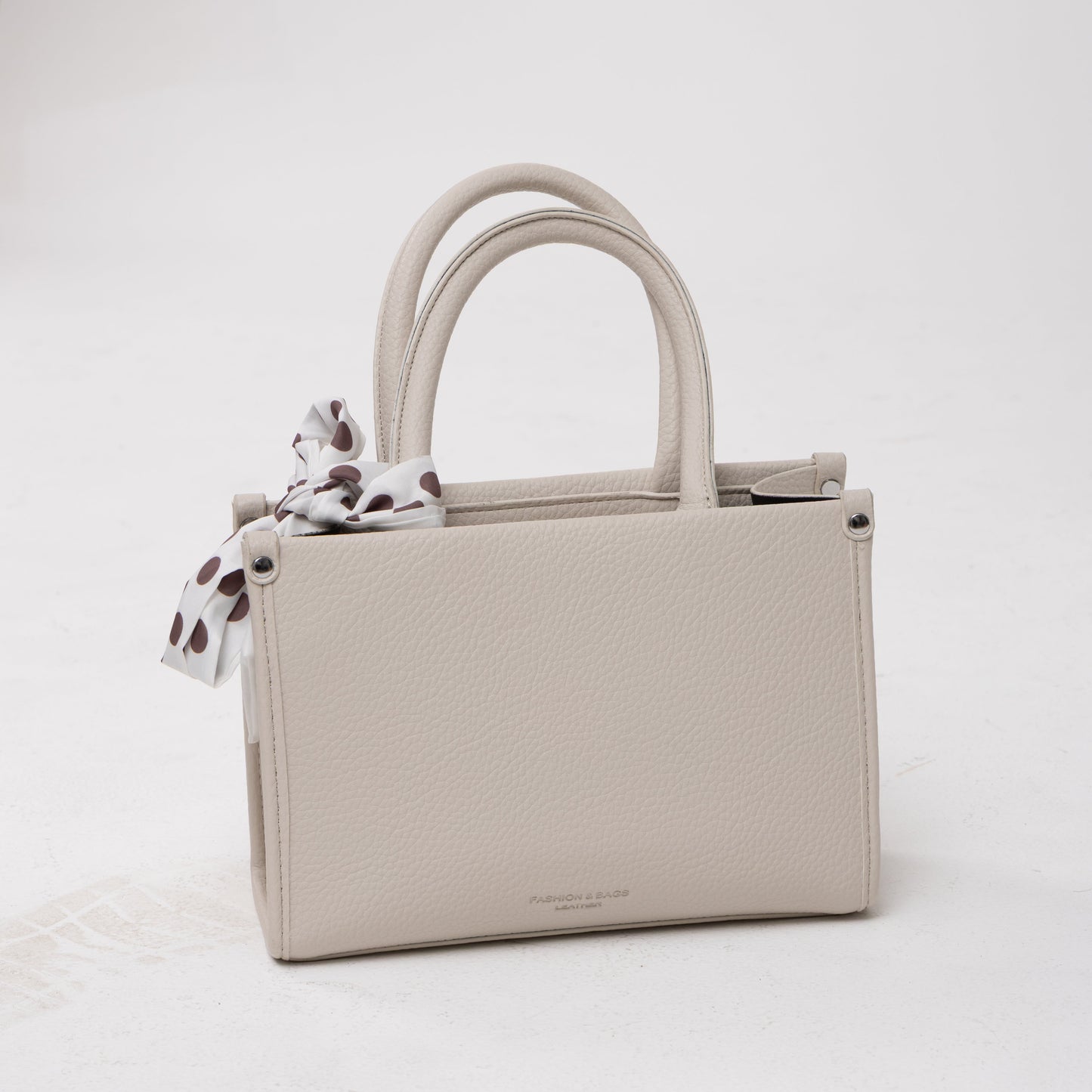 Structured Handbag - Scarf Detail