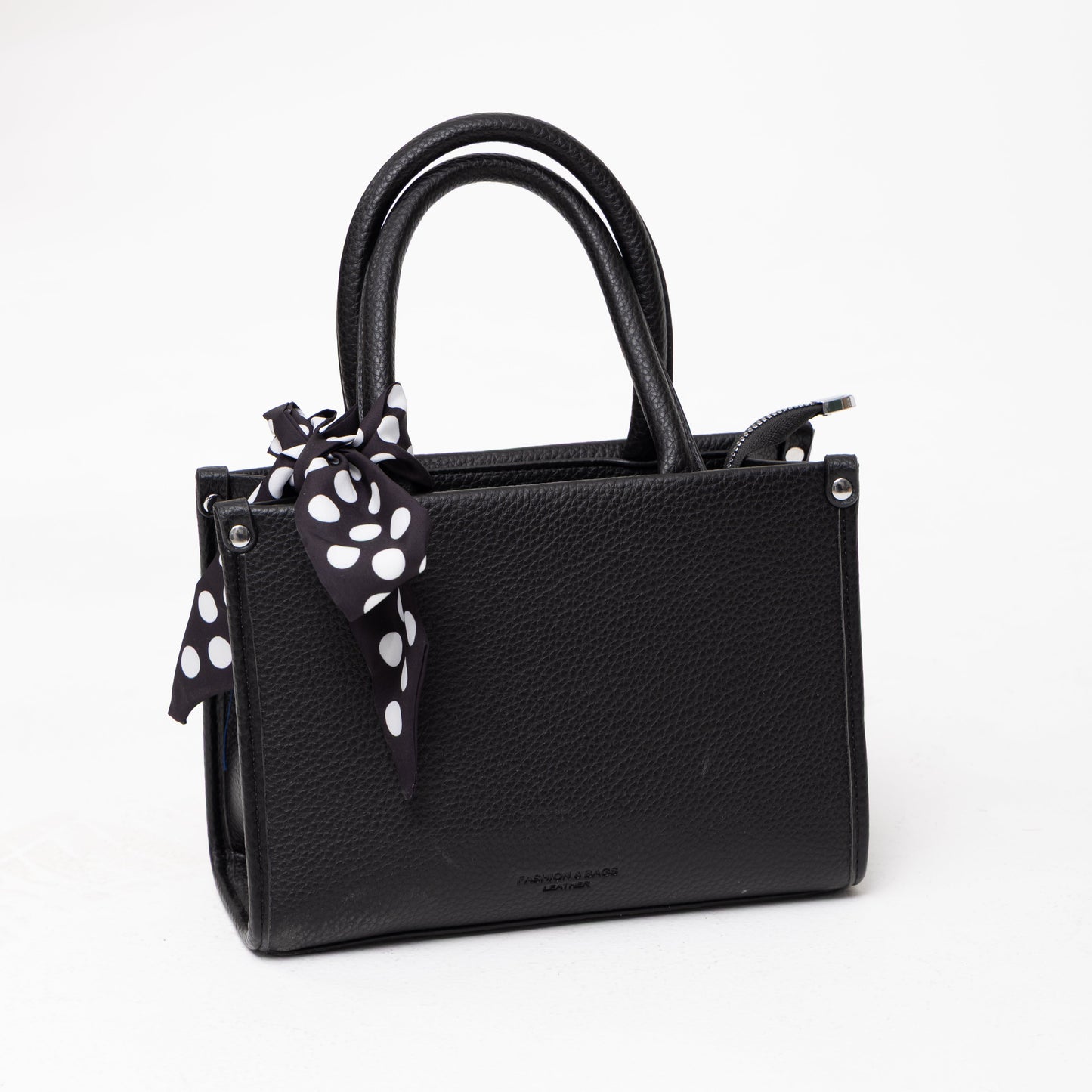 Structured Handbag - Scarf Detail