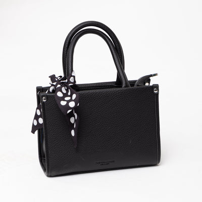 Structured Handbag - Scarf Detail