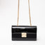 Patent Chain Crossbody - Black