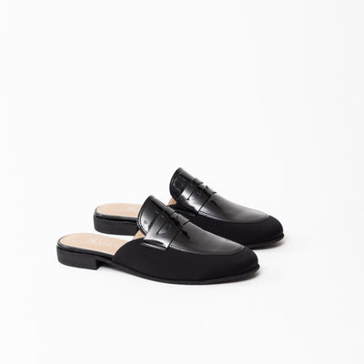 Backless Loafers 724 - Black